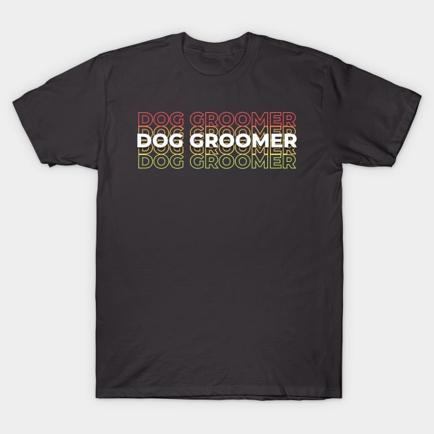 Dog groomer, rainbow T-Shirt by Anna.Moore.Art